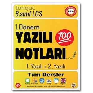 TONGUÇ 8. SINIF 1.DÖNEM YAZILI NOTLARI 1. VE 2. YAZILI