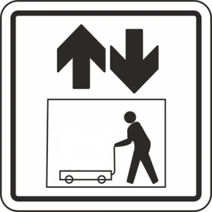 EKSTRAFİX 210 YÖNLENDİRME/UYARI LEVHASI 12x12cm YÜRÜYEN MERDİVEN