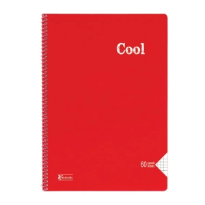 KESKİN COOL PP KAPAK SPİRALLİ DEFTER A4 40 YP. KARELİ