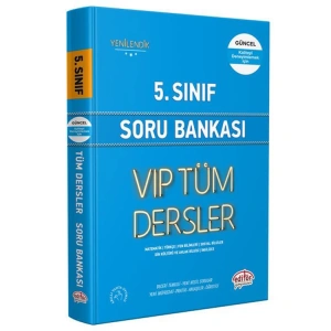 EDİTÖR 5. SINIF VIP TÜM DERSLER SORU BANKASI MAVİ KİTAP