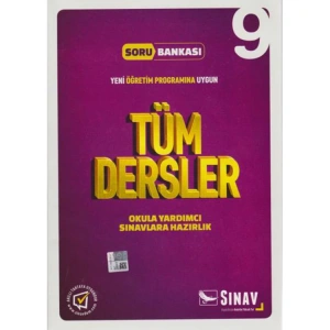 SINAV 9. SINIF TÜM DERSLER ÇÖZÜMLÜ SORU BANKASI