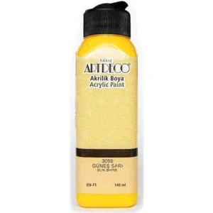ARTDECO AKRİLİK BOYA 140 ML. GÜNEŞ SARI  Y-070R-3059
