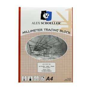 ALEX AYDINGER MİLİMETRİK BLOK 90-95GR. A4 30 YP. KIRMIZI