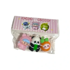 ZIZU GZ8308-2 3 IN 1 KULLANIM ŞEKİLLİ SİLGİ-KALEM BAŞLIĞI-ANAHTARLIK