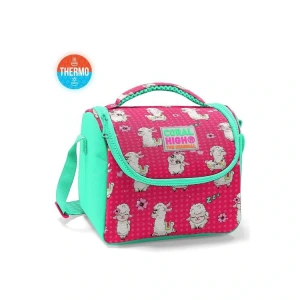 CORAL HIGH 11719 KIDS NEON MERCAN SU YEŞİLİ ALPAKA DESENLİ THERMO BESLENME ÇANTASI