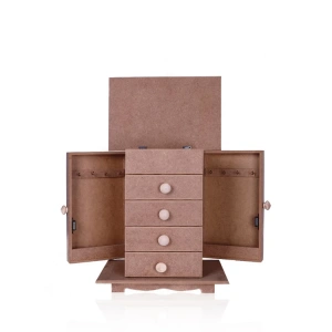 TEKNOPOİNT AHŞAP HOBİ KT58 DÖRT ÇEKMECELİ YAN AÇILIR KUTU