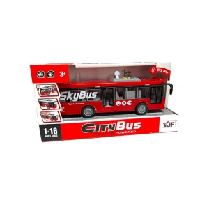 PASİFİK 1119-4 CITY BUS SESLİ IŞIKLI PİLLİ OTOBÜS 1:16 3+