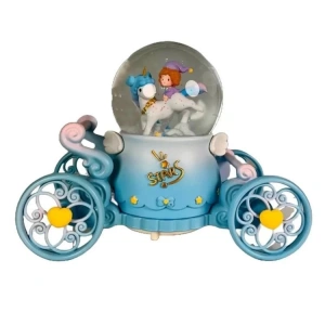 CEREN HDY0314 ORTA BOY HEDİYELİK MÜZİKLİ IŞIKLI ETRAFINDA DÖNEBİLEN FAYTON ARABALI KAR ATAN KAR KÜRESİ (PİLLİ)