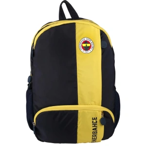 ME FENERBAHÇE 24738 SARI ŞERİT RENKLİ LOGO BASKILI PARAŞÜT KUMAŞ SIRT ÇANTASI