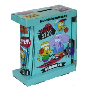 KRAL ŞAKİR KİLİTLİ KUMBARA AÇIK MAVİ