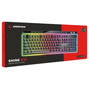 RAMPAGE SHINE K-14 USB RGB BACKLIGHT GAMING OYUNCU KLAVYESİ