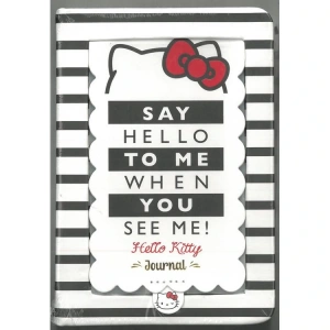 VICTORIAS JOURNALS 525-2084 HELLO KITTY AYNALI SERT KAPAK A6 192 SAYFA 100 GR. RENKLİ SAYFALAR GÜNLÜK/ NOT DEFTERİ