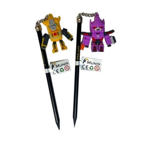 MUNİS - MNS043 SİYAH GÖVDE KURŞUN KALEM - OPTIMUS ROBOT BAŞLIKLI