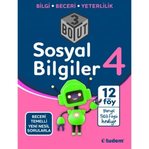 TUDEM 4. SINIF SOSYAL BİLGİLER 3 BOYUT YENİ NESİL SORULARLA