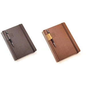 GIPTA ELITE SPİRALLİ SERT KAPAK LASTİKLİ 17x24 100 YP KUTULU ÇİZGİLİ DEFTER