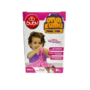 BU-BU OYUN KUMU 500 GR.PEMBE BUBU- KU0005