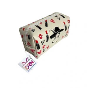 DRN GIFT ST-0102 TEK GÖZLÜ GENİŞ SUNİ DERİ MAKYAJ ÇANTASI - TEKLİ