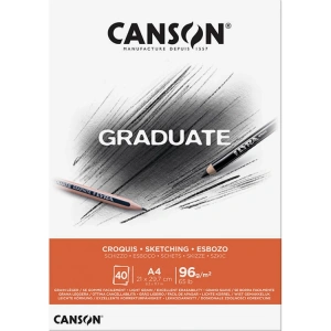 CANSON A4 GRADUATE SKETCHING ÇİZİM DEFTERİ 96 GR. 40 YP.