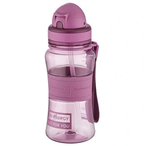 UZSPACE PİPETLİ MATARA TRITAN 5023 350 ML PLUM RED