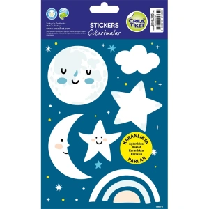 CREA KARANLIKTA PARLAYAN STICKER - GECE GÖKYÜZÜ 1365