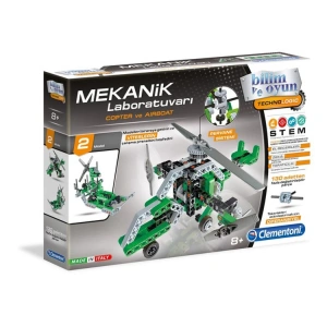 CLEMENTONI 64299  MEKANİK LABOTARUVARI COPTER & AIRBOAT