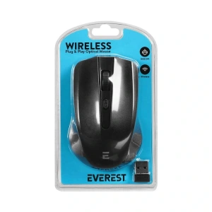 EVEREST SMW-487 USB 2.4Ghz  WIRELESS OPTİK KABLOSUZ MOUSE SİYAH
