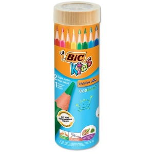 BİC EVOLUTION METAL JUMBO KURU BOYA 12+1