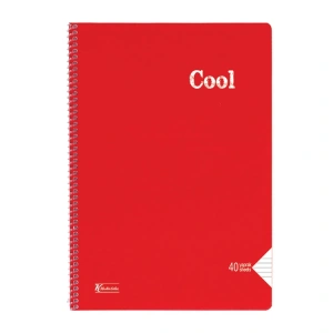 KESKİN COOL PP KAPAK SPİRALLİ DEFTER A4 40 YP. ÇİZGİLİ