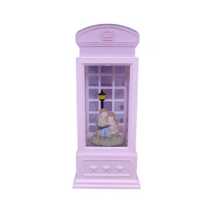 CEREN LLM-HDY0107 TELEFON KULÜBESİ IŞILTILI KAR ATAN SESLİ IŞIKLI FANUS KAR KÜRESİ