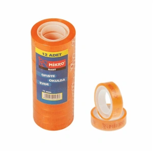 MİKRO 11MMX10M ŞEFFAF BANT 12Lİ