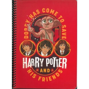 MABBELS 388005 HARRY POTTER 17x24 SPİRALLİ KARTON KAPAK KARELİ DEFTER