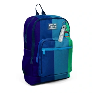 CORAL HIGH 23781 KIDS RENKLİ ÇİZGİLİ DÖRT BÖLMELİ SIRT ÇANTASI