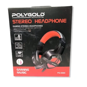 POLYGOLD PG-6965 ÇİFT JACKLI USB IŞIKLI OYUNCU KULAKLIĞI