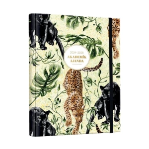 VICTORIAS JOURNALS 1267 GİZLİ SPİRALLİ 17x23  LASTİKLİ SERT KAPAK 2024-2025  AKADEMİK AJANDA