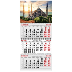 KESKİN 3 AYLIK SPİRALLİ JUMBO DENİZCİ TAKVİMİ- SULTANAHMET