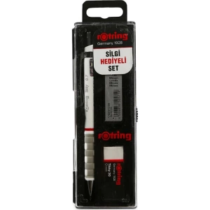 ROTRING TİKKY VERSATİL RD 0.7+MİN+SİLGİ HEDİYELİ BEYAZ SET