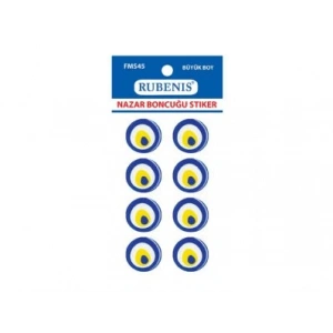 RUBENİS BÜYÜK BOY NAZAR BONCUĞU FİGÜRLÜ STİCKER