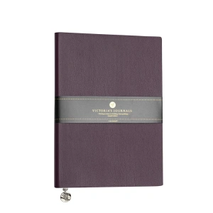 VICTORIAS JOURNALS 1142 SMYTH FLEXY ESNEK KAPAK 14.8x21cm A5 80gr. 96YP. ÇİZGİLİ DEFTER MOR