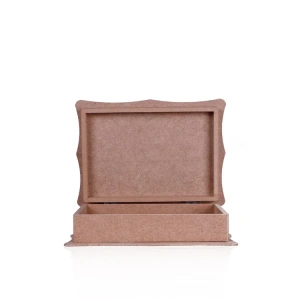 TEKNOPOİNT AHŞAP HOBİ KT17 PAPATYA KÖŞELİ KUTU KÜÇÜK