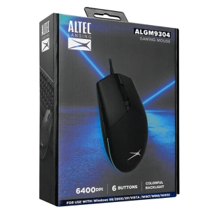 ALTEC LANSİNG ALGM9304 USB SİYAH 7 TUŞLU 6400DPI KIRMIZI LEDLİ GAMİNG OYUNCU MOUSE
