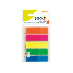GIPTA STICKN 45X12 NEON 5 RENK YAPIŞKANLI FİLM AYRAÇ 25 YP.