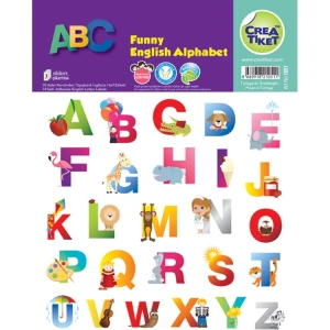 CREA EĞİTİM ETİKETİ - EĞLENCELİ İNGİLİZCE HARFLER 1051