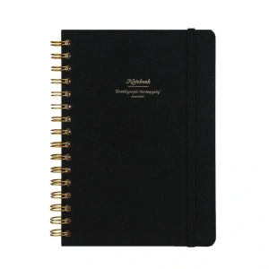 VICTORIAS JOURNALS 1600  CANVAS SERT KAPAK A5  100gr.160 SYF. ÇİZGİLİ DEFTER SİYAH