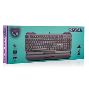 ROWL RGMK-01 PULSATRIX USB RGB AYDINLATMALI BLUE SWİTCH GAMİNG OYUNCU MEKANİK KLAVYE
