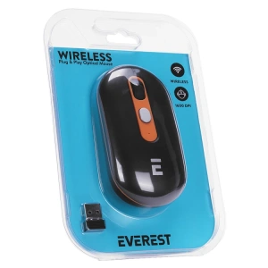 EVEREST SMW-444 USB 2.4Ghz OPTİK WIRELESS MOUSE SİYAH