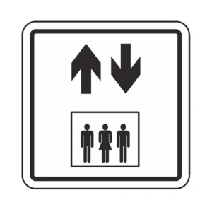 EKSTRAFİX 219 YÖNLENDİRME/UYARI LEVHASI 12x12cm ASANSÖR