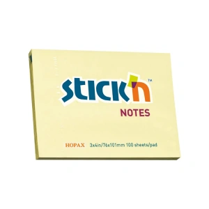 GIPTA STICKN 76X101 PASTEL SARI YAPIŞKANLI NOTLUK 100 YP.