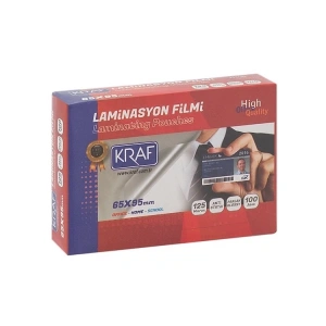 KRAF LAMİNASYON FİLMİ 65x95mm 125 MİC 100LÜ 2126