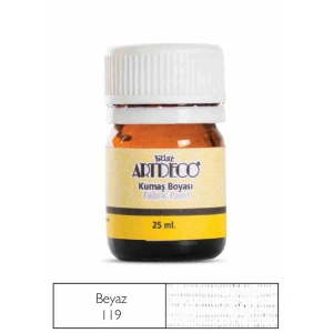 ARTDECO KUMAŞ BOYASI 25 ML. BEYAZ Y-010A-119