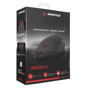 RAMPAGE SMX-R7 SİYAH MAKRO DESTEKLİ AVAGO ÇİPSETLİ PROFESYONEL GAMİNG OYUNCU MOUSE